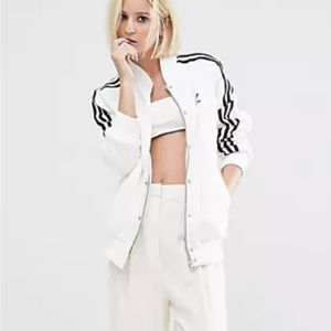 Adidas Three Stripe Bonded Lace Bomber Jacket XS